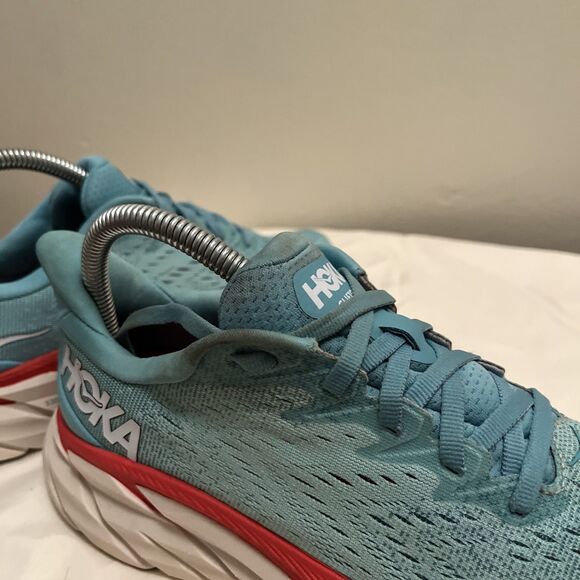 HOKA One One Clifton 8 Aquarelle Teal Running Sneaker- Women’s 7B - Picture 9 of 9